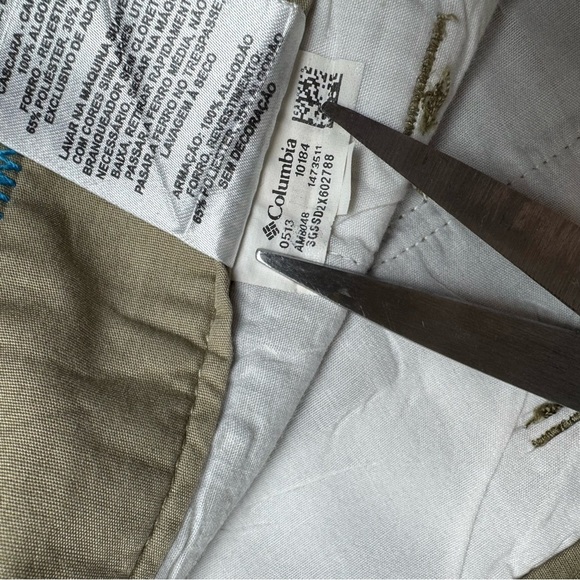 Columbia Pants Khaki Casual Outdoor Utility Cotton AM8048 Gorpcore B&T 42x32 - Picture 3 of 9